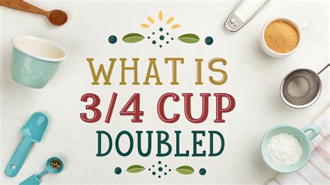 3 4 Cup Doubled