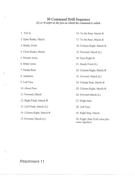 30 Step Drill Sequence