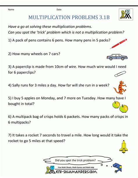 3Rd Grade Math Problems