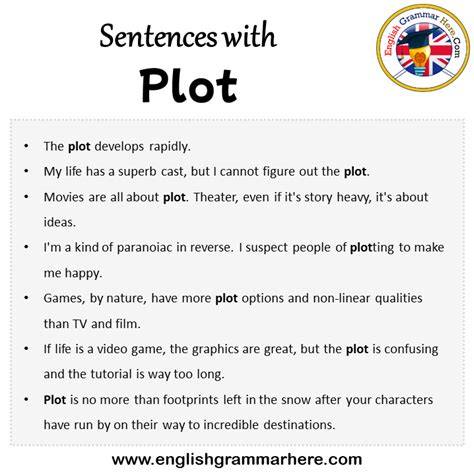 A Sentence Using Plot