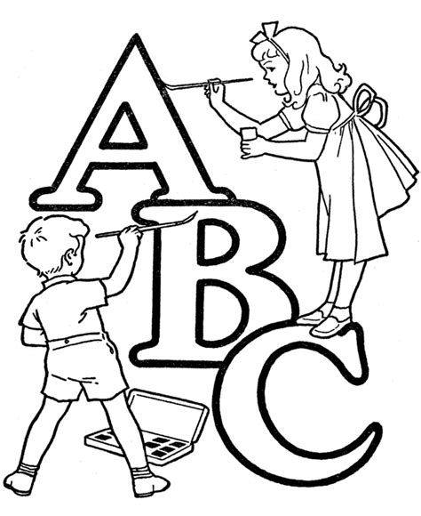 Abc Coloring Page
