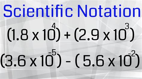 Adding Scientific Notation