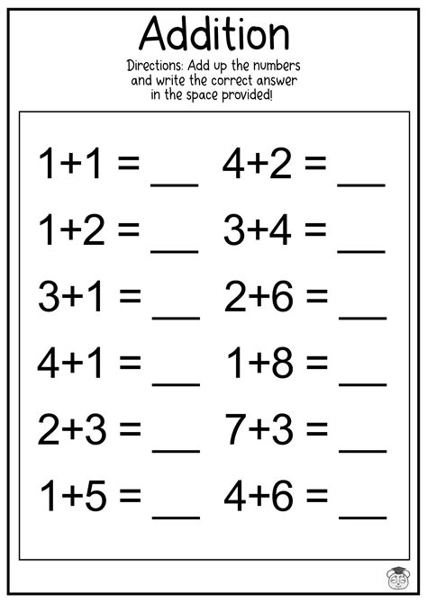 Addition Math Worksheets