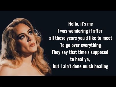 Adele Song Hello Lyrics