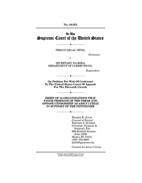 Amicus Curiae Brief