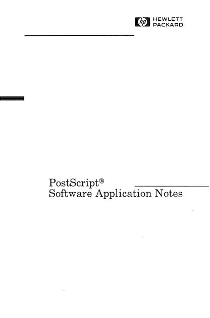Application/Postscript