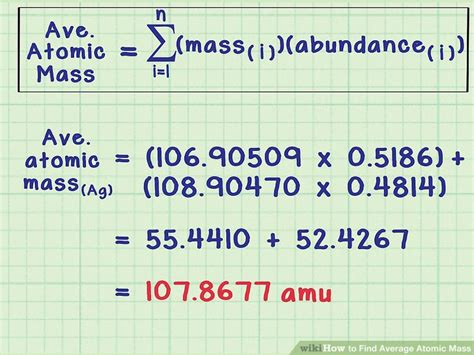 Atomic Mass And Average Atomic Mass