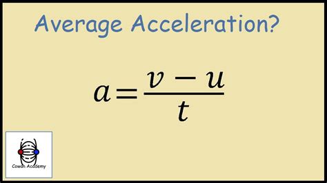 Av Acceleration Formula