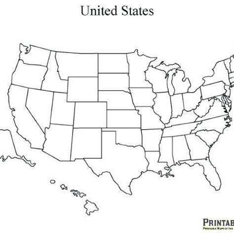 Blank States Map