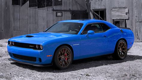 Blue Dodge Challenger