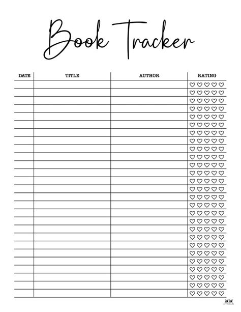 Book Tracker Template