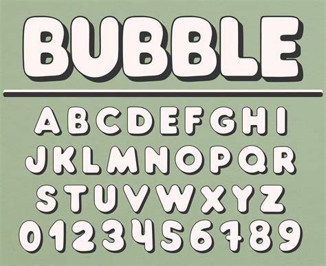 Bubble Letters A