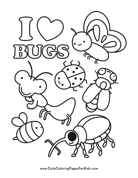 Bug Coloring Sheets
