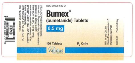 Bumex Generic Name