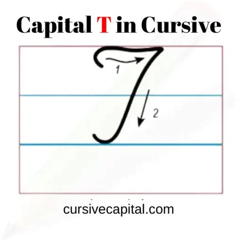 Capital Cursive T