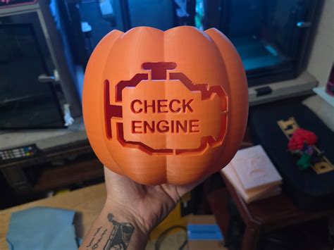 Check Engine Light Pumpkin