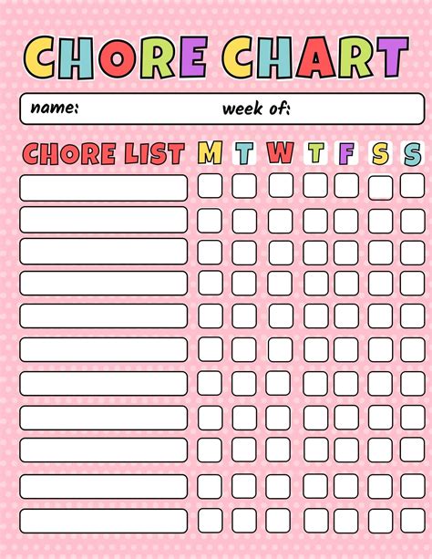 Chore Chart Ideas