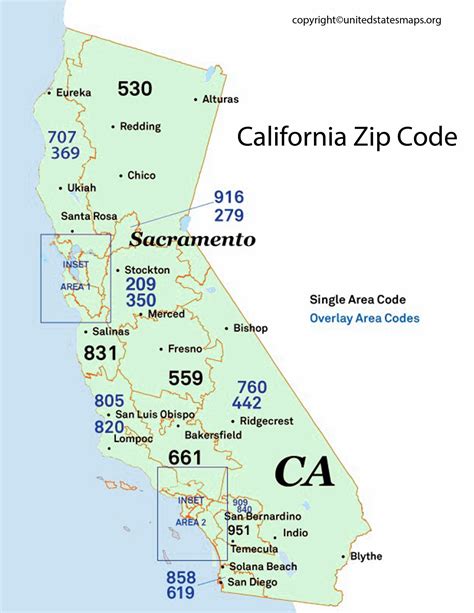 Code Zip California
