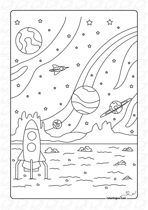 Coloring Pages Space