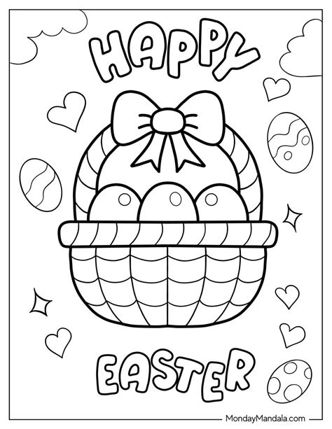 Colouring In Sheets Easter