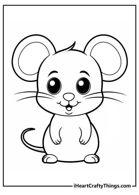 Colouring Page Mouse