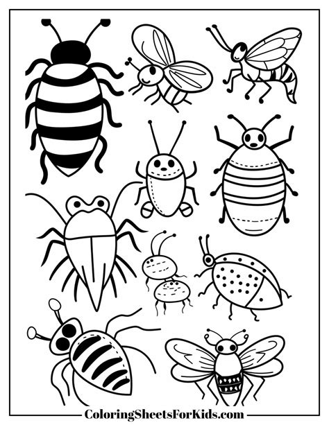 Colouring Pages Bugs