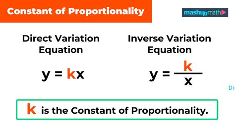 Constant Of Proportionality Definition