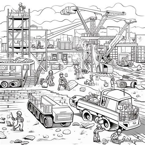 Construction Colouring Sheets
