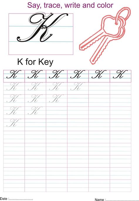 Cursive Capital K