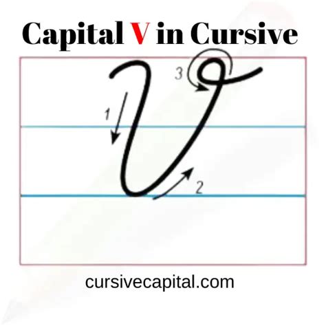 Cursive Capital V
