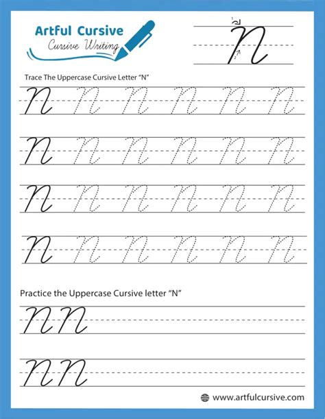Cursive Letter N