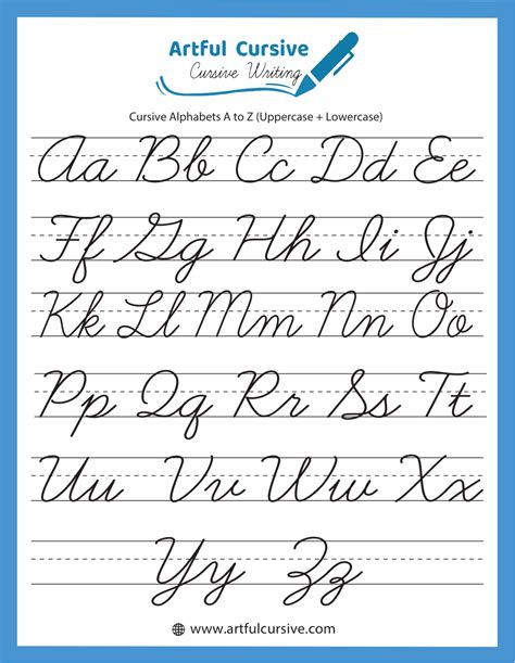 Cursive Letters In Alphabet