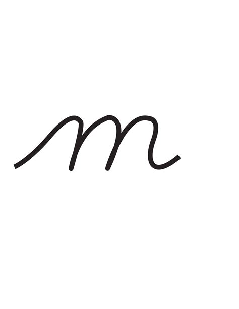 Cursive M Lowercase