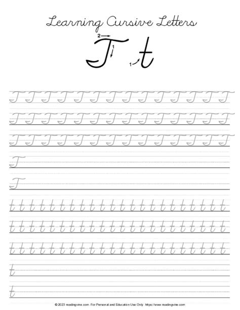 Cursive Of T