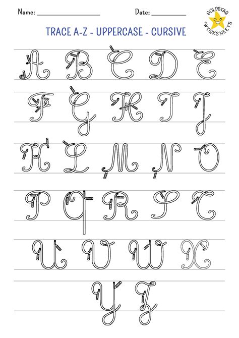 Cursive Upper Case