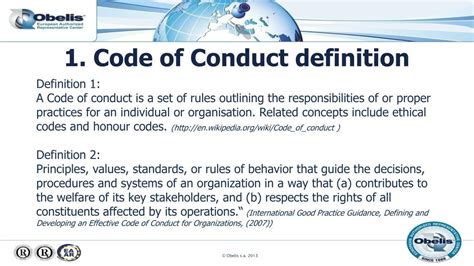 Definition For Code Of Conduct