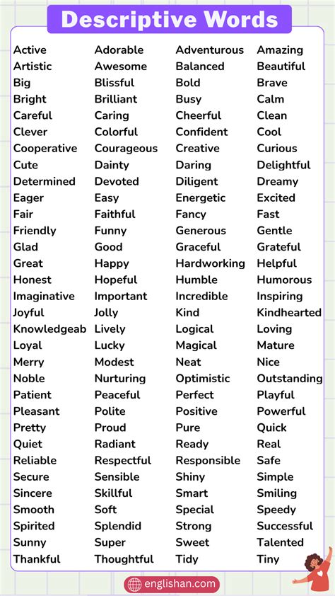 Descriptive Words About Spring