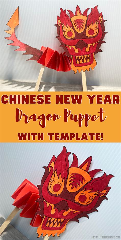 Dragon Puppet Template
