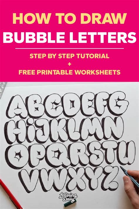 Draw Bubble Letters