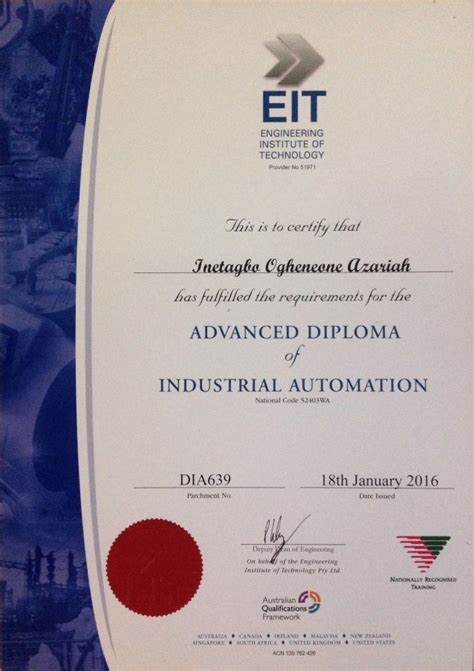 Eit Certification