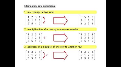 Elementary Row Operations