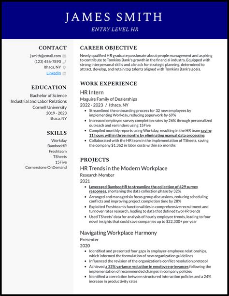 Entry Level Resume