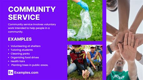 Examples Of Community Service
