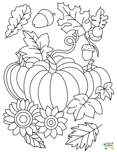Fall Colouring Pages Free