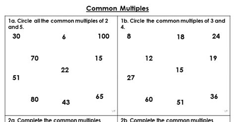 Finding Common Multiples
