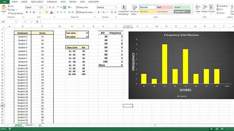 Frequency Table Excel