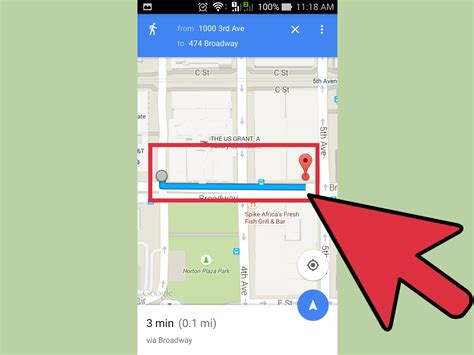 Google Map Walking Directions