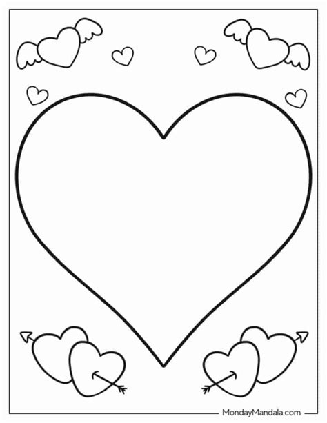 Heart Color Sheet