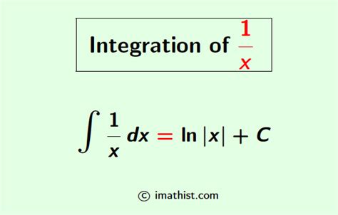 Integrate 1 X