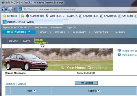 Interactive Network Honda